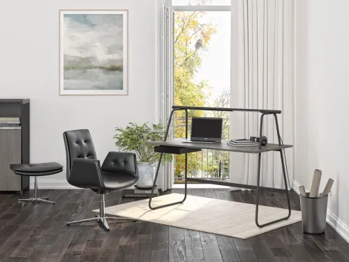 SENA Mobilya home ofis kategorisi için modern çalışma masası, ergonomik çalışma koltuğu ve sade ev ofis düzeniyle hazırlanmış çalışma alanı görseli.