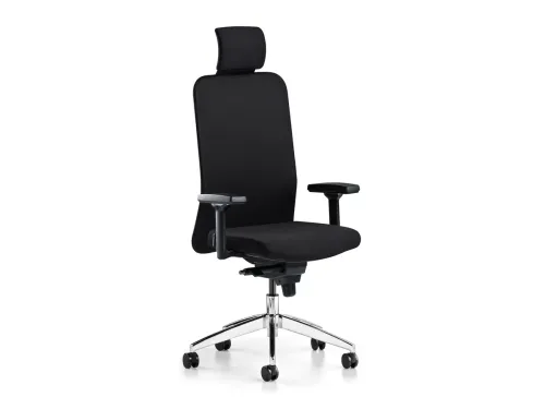 COMFY başlıklı ofis koltuğu, ACT 31 siyah kumaş yüzeyi, 3D kolçakları ve ayarlanabilir yapısıyla rahat yönetici koltuğu kullanımına güçlü bir seçenek sunar.