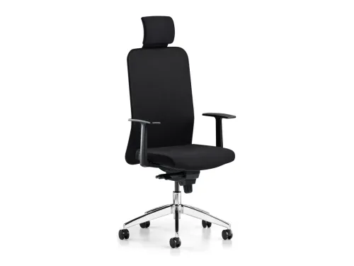 COMFY yönetici koltuğu, ACT 31 siyah sırt yapısı, ACT 28 gri oturumu ve başlıklı formuyla modern ofis koltuğu çizgisini daha profesyonel bir tona taşır.