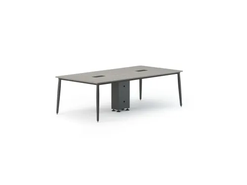 ERA modern meeting table, merkezi destekli yapısı ve dengeli formuyla yönetim toplantıları ve ekip görüşmeleri için sade bir profesyonellik sunar.