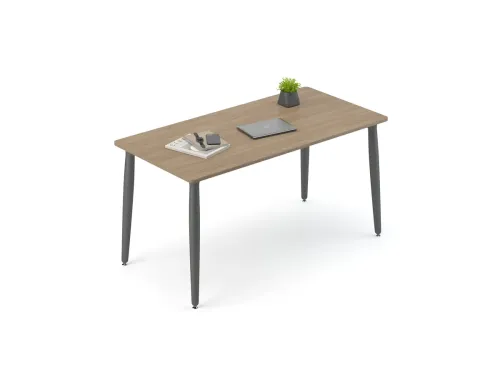 ERA ofis masası, Ontario tonlu tablası ve antrasit ayaklarıyla daha güçlü karaktere sahip modern personel masası alternatifi oluşturur.