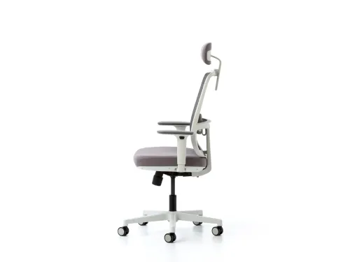 LOOP başlıklı fileli ofis sandalyesi, açık renk gövdesi ve yumuşak gri tonlu oturumu ile ergonomik ofis sandalyesi arayan çalışma alanlarına uyum sağlar.