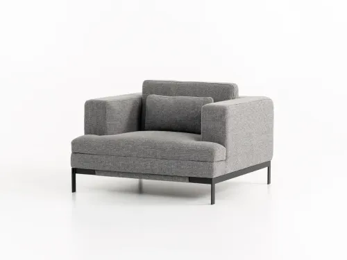 Neva gri tekli ofis koltuğu, kurumsal bekleme alanlarında minimal konfor, dengeli ölçü ve net bir tasarım dili sunar.
