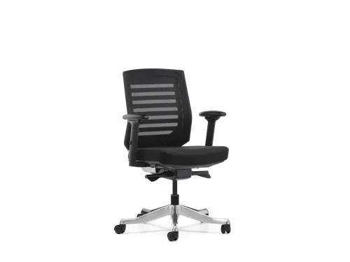 RARE siyah fileli modern ofis sandalyesi, nefes alabilen sırt yapısı ve ayarlanabilir çalışma konforuyla çağdaş ofislerde güçlü ve sade bir duruş oluşturur.