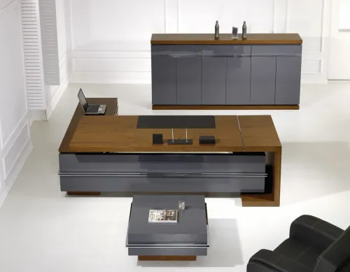 Venti VIP makam takımı şık modern yönetici odası takımları. Gold detaylı modern ofis tasarımı ve vip yönetici mobilyası modelleri.