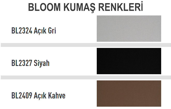 Bloom Kumaş Renkleri